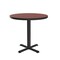 Correll Round Cafe Bistro and Breakroom Pedestal Table, High Pressure Laminate Top, Cherry BXT24R-21 - alternate 1